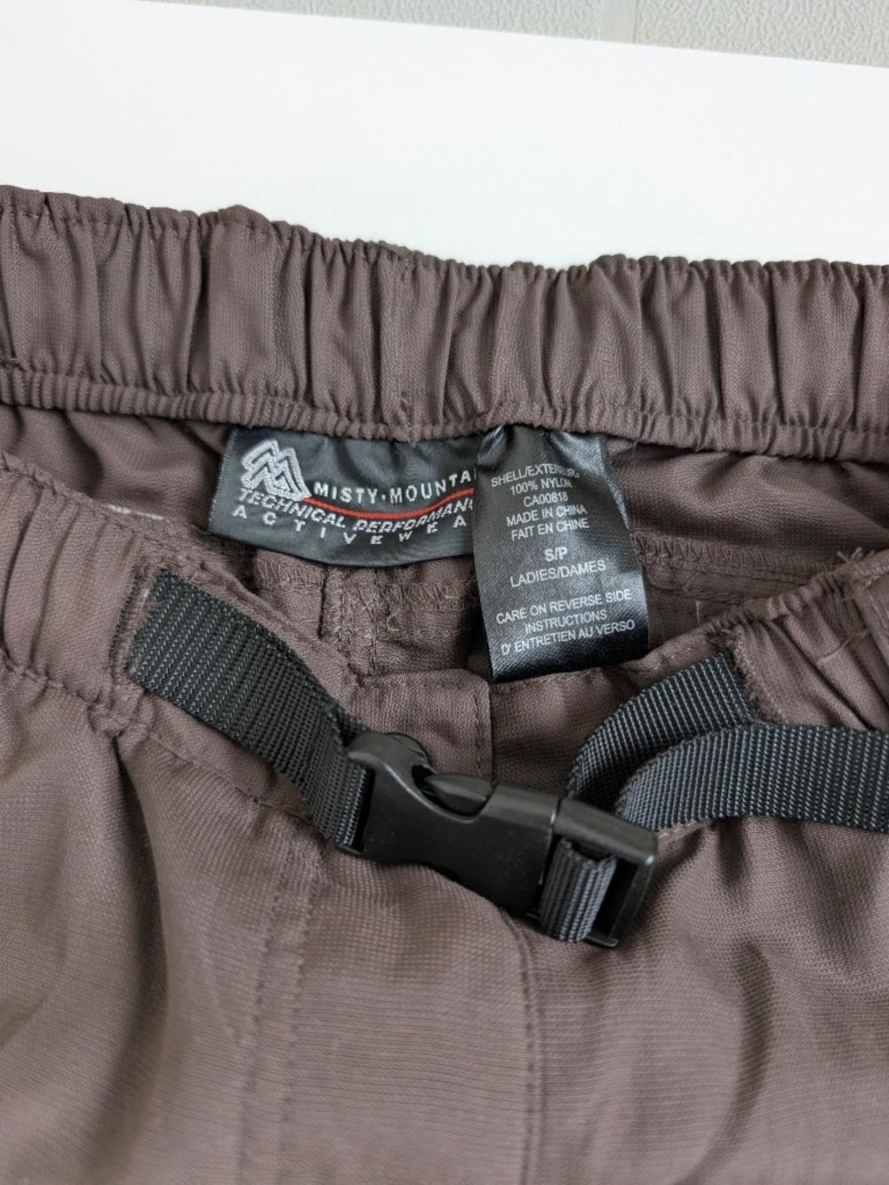 2/$25 or 4/$40 Misty Mountain Pants Convertible Shorts Size Small Brown - Picture 3 of 9